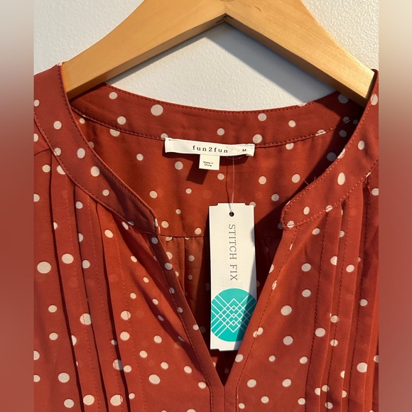 Fun2fun Polka Dot Blouse from Stitch fix - Picture 2 of 2